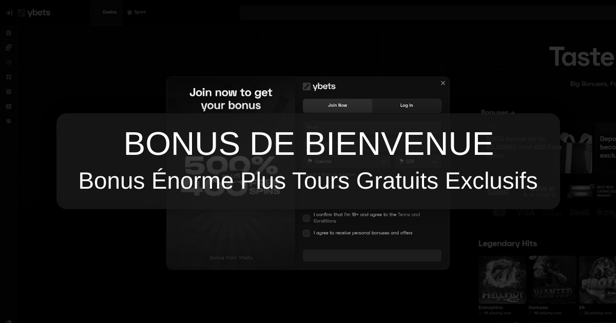 Ybets Casino welcome bonus